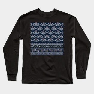 Whispers of Tradition: Indian Tribal Fabric Pattern Painting Tutorial Long Sleeve T-Shirt